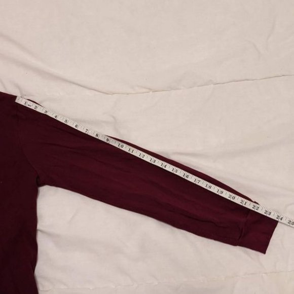Ralph Lauren Custom Slim Fit Maroon Long Sleeve Polo - Picture 8 of 8